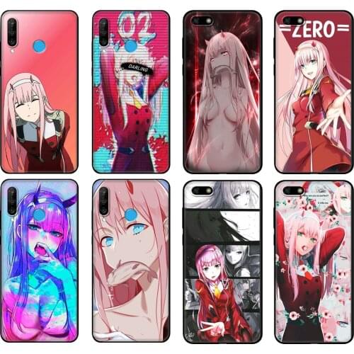 Black tpu Case For Huawei Honor 20 Lite 10 10i 20S 30S 30 Case Honor 7A 5.45 7s 7C 5.7 Case Cover Darling in the FranXX Anime