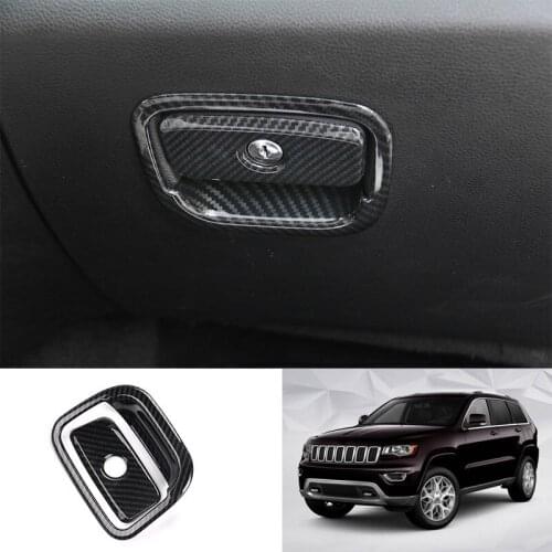 For Jeep Grand Cherokee 2011-2018 ABS Plastic Interior Glove Box Handle Cover Trim 2pcs Car Styling