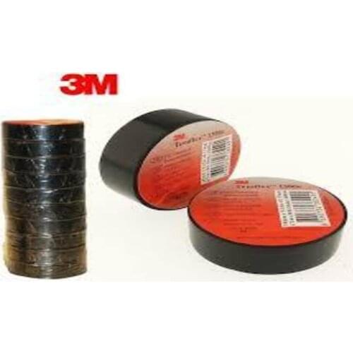 Temflex Electrical Tape Insulating Tape 10 Pieces Black Durable 3M Strong Resistant Tape