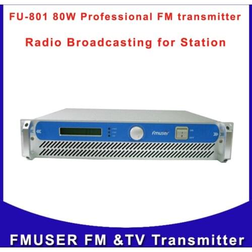 Fmuser CZH FSN-80W 80 Watts FM Radio broadcast Transmitter Wireless Campus Online for School