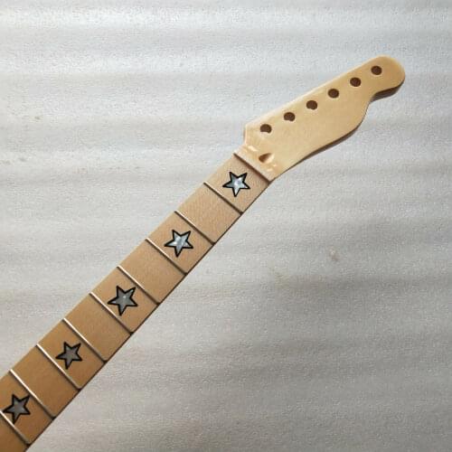 Maple Electric Guitar Neck 22 fret star Inlay DIY Electric Guitar part Gloss
