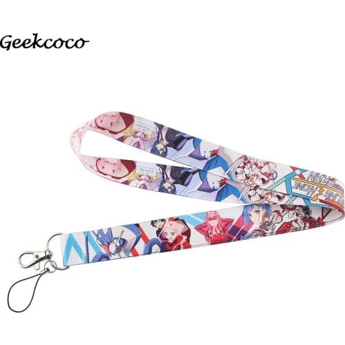 J1948 Anime Lanyard Keychain keys Badge ID Card Mobile Phone Rope Neck Straps Accessories Gifts