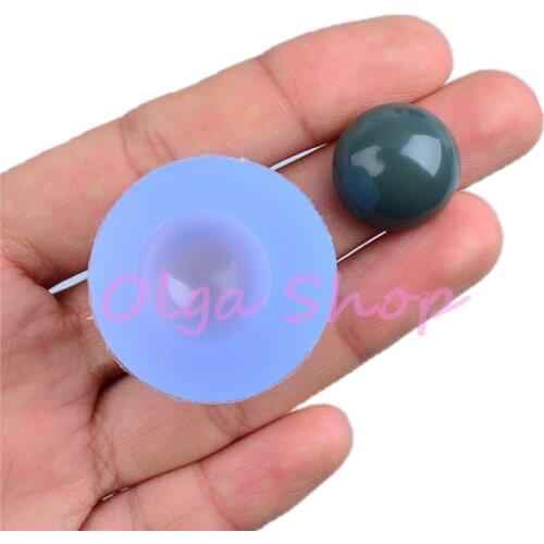 BYL271 Round Cabochon Earrings Silicone Mold Fondant Cake Decoration Chocolate Candy Resin Necklace Pendant Jewelry Making DIY