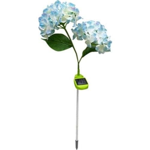 Solar Hydrangea Lamp,Artificial Flower Bright Garden Lawn Decoration Lamp,Solar Flower Lights,Garden Stake Light