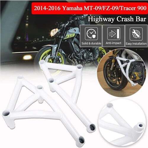 MT09 FZ09 Tracer Engine Guard Stunt Cage Crash bar Frame Bumper For Yamaha MT FZ 09 Falling Protection Motorcycle Accessories