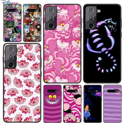 Soft Cover Cheshire Cat Alice For Samsung Galaxy S21 S20 FE Ultra S10 S10e Lite S9 S8 S7 Edge Plus Phone Case