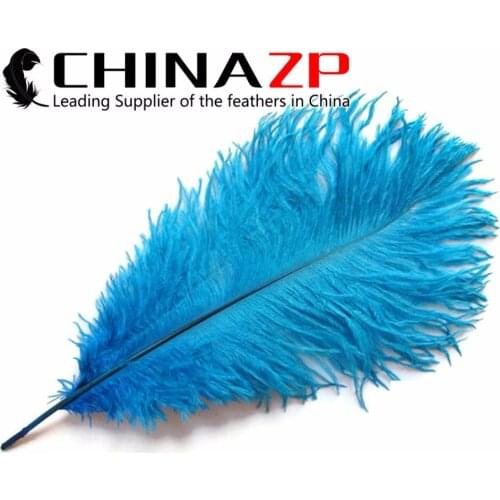 CHINAZP Factory Size 25-30cm(10-12inch) 500pcs/lot Fantastic Blue Ostrich Confetti Feather Centerpieces