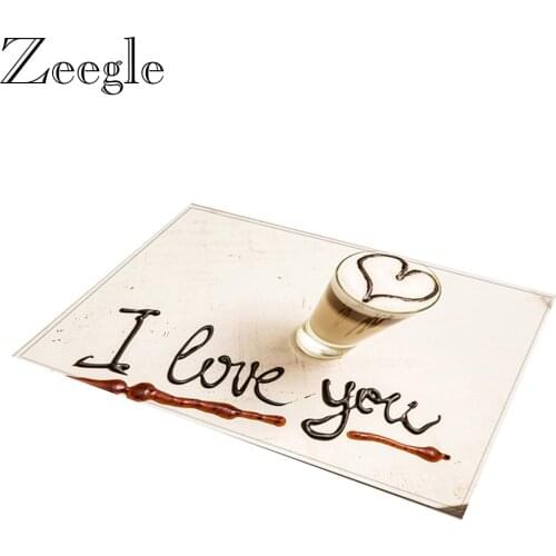 Zeegle Floor Mat Doormat Anti-slip Bathroom Carpet Living Room Carpet Outdoor Mat Washable Hallway Carpet Kitchen Rug Foot Mat