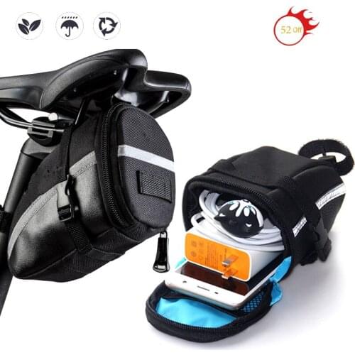 New Cycling Tail Bag PU Leather Mountain Bike Seat Pack Bags Road Saddle Bag Bicycle Mini Seat Bag 안장 가방 Cycling Accessories