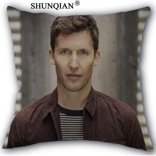New Arrival james blunt Custom cotton Pillowcases zipper Custom Pillow Case More Size Custom your image gift