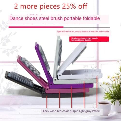 New Coming Suede Dance Shoes Outsole Brush Foldable Cleaning Portable Latin Ballroom Jazz Ballet Dancewear Woman Child Adult In