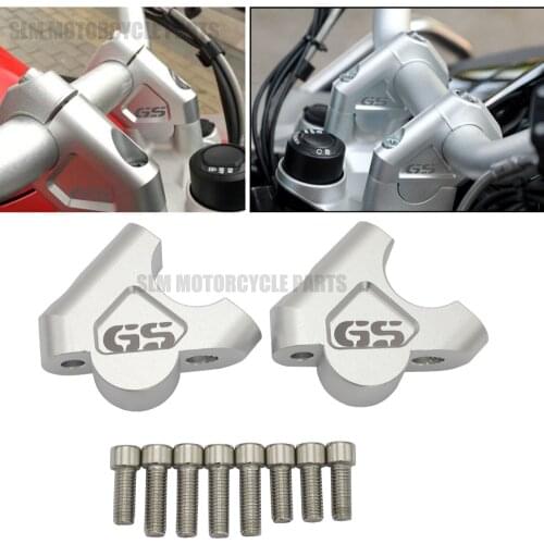 2PCS 32mm CNC Machining R 1200 GS R1200 GS Handlebar Risers Bar Clamp Extend Adapter With Bolts for BMW ADV 2014-2018 R1200GS LC