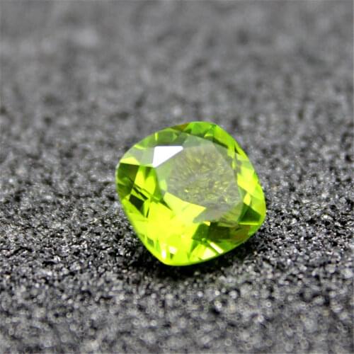 Peridot Square Faceted Gemstone Cushion Cut Peridot Gem Multiple Sizes to Choose GG05