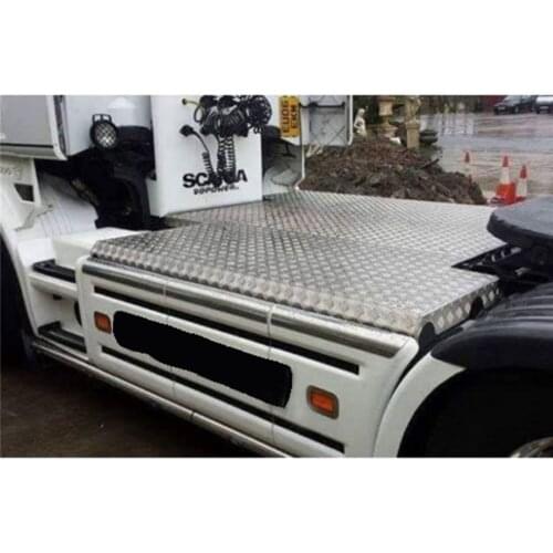 ​ Skid-proof Plate Stainless Steel Decorative for Tamiya 1/14 SCANIA RC Trailer Tractor R470 56318