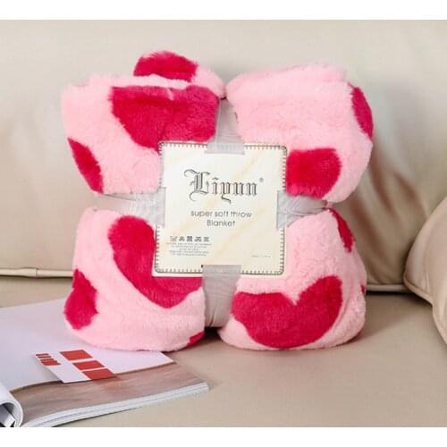 Super Soft Warm Plush Blanket Coral Fleece Thicken Warm Winter Flannel Blankets For Bed Sofa Office Milk Color Bed Cover Sheet