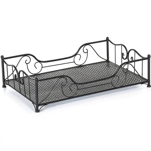 High quality Pet supplies iron pet bed 4 Seasons Universal Strong load bearing pet house Spray paint