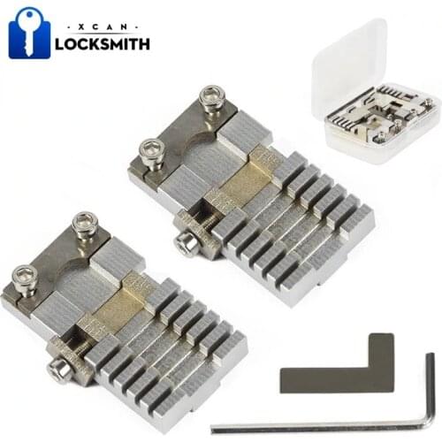 XCAN 6pcs Key Duplicating Machine Clamping Fixture Set For Copy Car Keys Door Keys Cutting Locksmith Tools