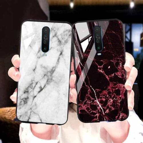 Tempered Glass Case For Xiaomi Redmi K30 Case Marble Luxury Bumper on Xiaomi Redmi Note 8 Pro 7 8T 8A 7A 6A K20 6 Pro 5 Covers