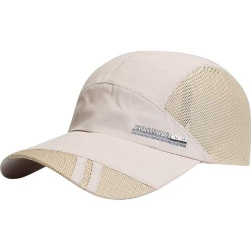 1pc Cycling Caps Men Mesh Cap Running Baseball Tennis Breathable Quick Dry Bone Snapback Running Sport Hat