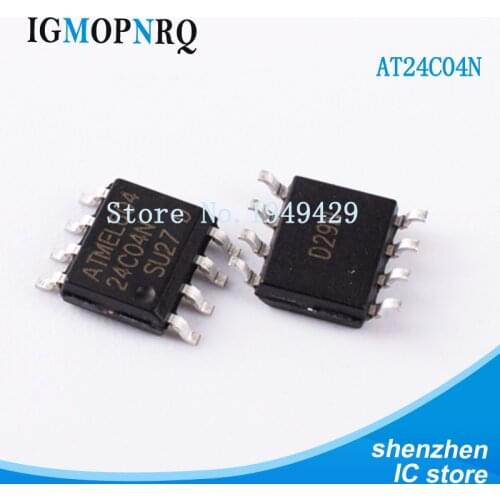 10PCS/Lot AT24C04 24C04 24C04BN 24C04B SMD IC Chip SOP-8 New Wholesale Electronic