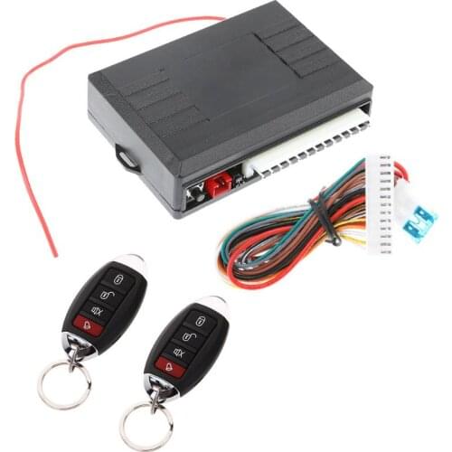 12V Alarm Systems Car Vehicle Burglar Alarm Central Door Lock Keyless Entry Security System With Remote Controller Universal New