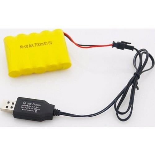 30pcs SM 6V 250mA 5V 0.5-2A USB Charger Cable For R/C Model Hobby Spare Parts Accessories Boat Car Helicopter Electric Toys