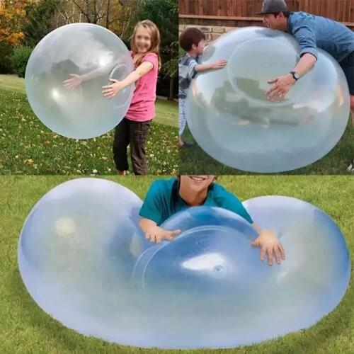 40-80cm Super Summer Kids, Outdoor Soft air Filled With Water Bubbles, Balloons, Toys, Fun, Anti Tear, Super Wuble Bubble