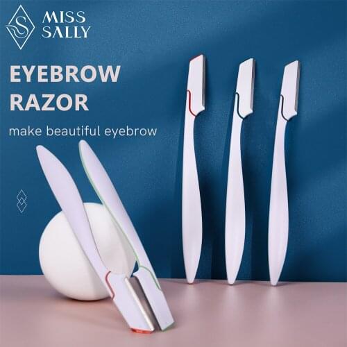 Miss Sally 5pcs/set Portable Women Eyebrow Razor Trimmers Facial Hair Remover Sharp Japanese Blade Cutting Safety Makeup Tools