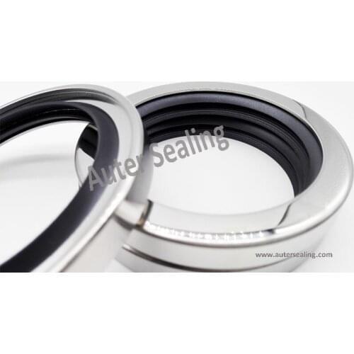 70X100X10 Stainless steel PTFE rotary seals screw air compressor SHAFT OIL SEAL WITH PTFE Double LIPS / Single lip