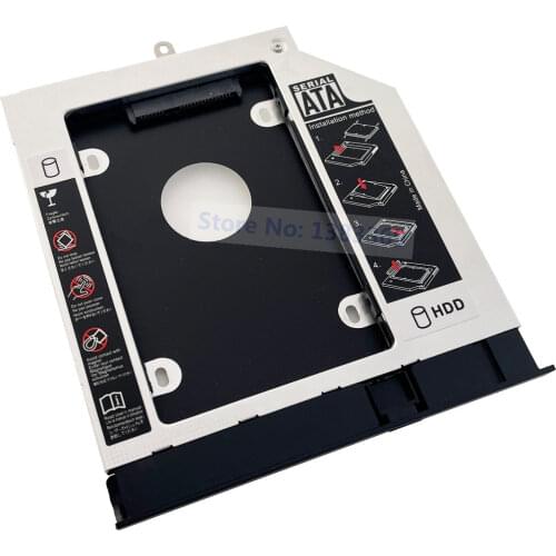 SATA 2nd Hard Drive SSD HDD Module Caddy Adapter for ACER E5-571G 551G 531G 511G,V3-572G 532G With Bezel and Bracket