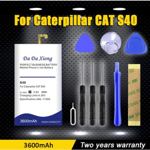 3600mah for CAT S40 battery 458002-S40 with repair tool screwdriver sticker