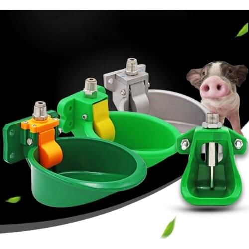 2 Pcs Automatic Farm Sheep Water Bowls Waterer Livestock Colt Calves Drinking Pig Feeders Plastics Drinker for Goat Cow Horse