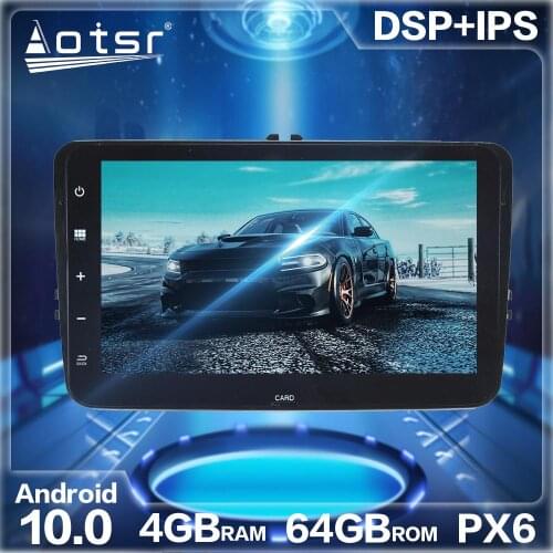 Aotsr Android 10.0 4+64G Car Radio Player GPS Navigation DSP For Volkswagen VW / Skoda / Golf / Polo Car Multimedia DVD Player