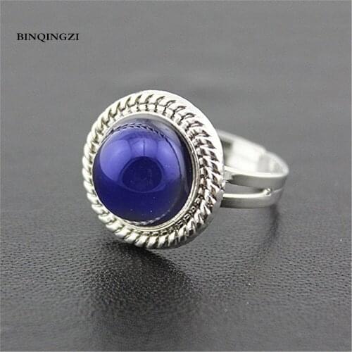 BINQINGZI Color Changing Mood Ring temperature adjustable anel Graduation Couple Ring drop shipping Bijoux For Women Jewelry