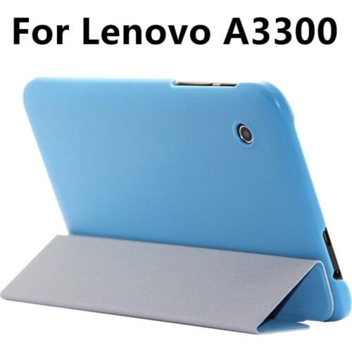 Case Cover For Lenovo A3300 Tab A7-30 Protective Protector Smart covers Leather Tablet PC A7 A7-30 A730 PU Sleeve Cases 7 inch