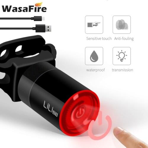 L1 Intelligent Sensor Bicycle Light Smart Brake Bike Taillight LED MTB Rear Light USB Rechargeable Cycling Night Warning Lamp