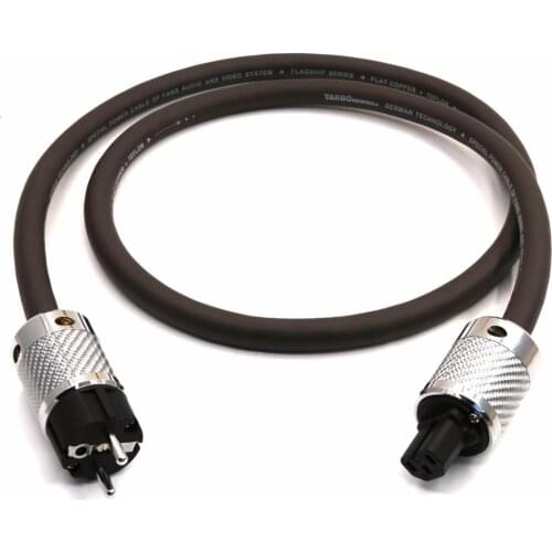 1.5M/1Piece HiFi Power Cord Cable With Carbon Fiber EU SCHUKO Professional audio DAC amplifier wire AC Power Cable