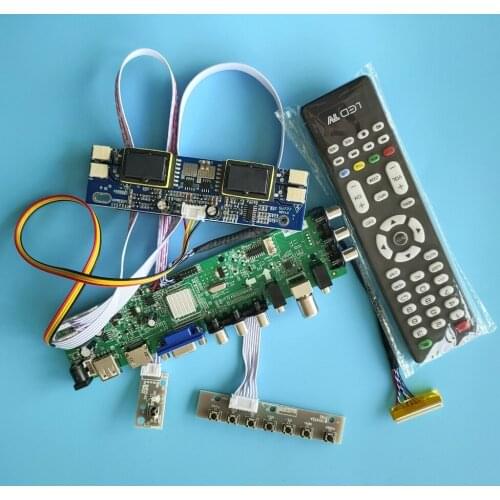 Kit for M201EW02 V8/M201EW02 VF HDMI VGA Controller board 1680X1050 4 CCFL Digital LCD Panel remote DVB-T AV TV USB 30pin 20.1"