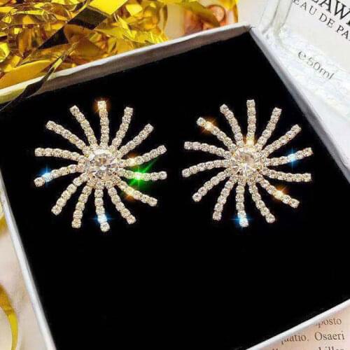 Korea simple cubic zirconia double-sided pearl earrings female high quality letter earrings jewelry