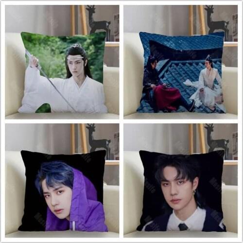 Musife Custom YiBo Wang Pillowcase Home Decoration 45*45cm Zipper Square Pillowcase Throw Pillow Cover Drop Shipping