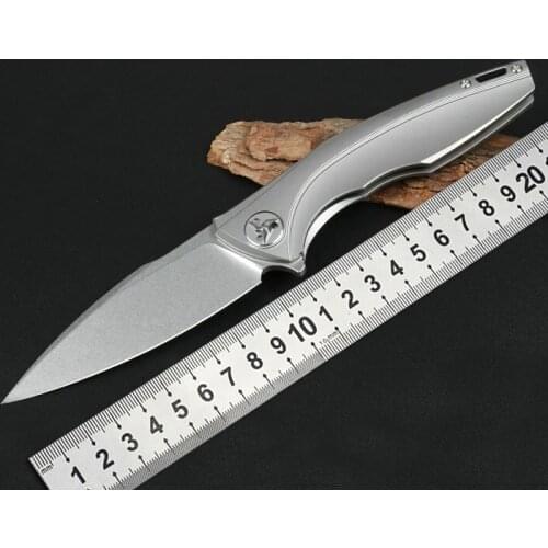 New Folding Knife Outdoor Tactical Hunting Knife Jungle Fishing Hiking Self-Defense Portable EDC Multi-Function Tool D2 Steel