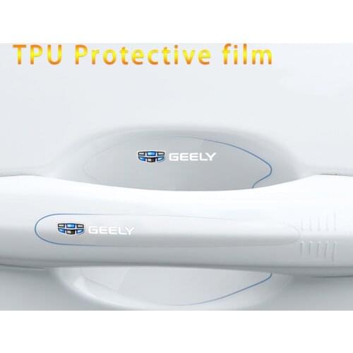 8Pcs TPU Car door handle protector film Car Door Handle Scratches Automobile Protector Films car Handle accessories