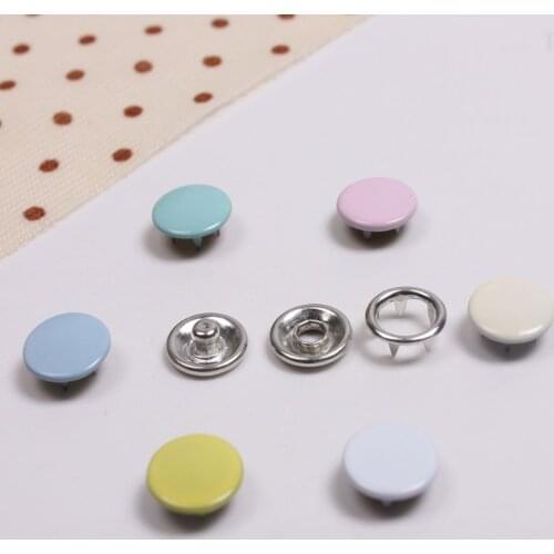Free shipping 4sets/lot 9.5 mm copper solid color button garment five claws baby climb clothes buttons