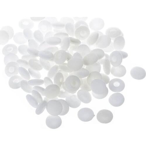 Retail 100 Pcs White Soft Sponge Earphone Headphone Ear Pad Cover Replacement