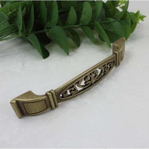 96mm antique brass kitchen cabinet handle pull bronze drawer dresser cupboard wardrobe door furniture handles pulls knob JS336