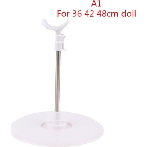 Universal 36/42/48/60cm Dolls Stainless Steel Display Adjustable Stand Holder Doll Accessories