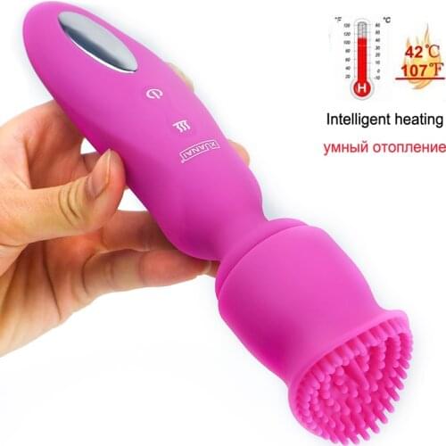 Xuanai Intelligent Heating Sex Toys for Women Powerful 12 Speed Vibrator AV Magic Wand Massager G Spot Clitoris Stimulator