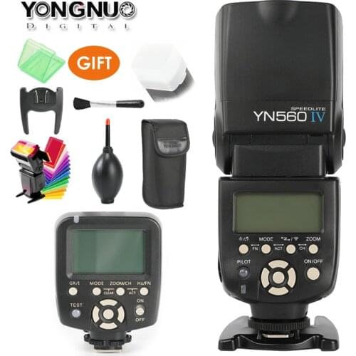 YONGNUO YN560 IV,YN-560 IV Master Radio Flash Speedlite + YN-560TX Controller for Nikon Canon 1000D 6D D3000 D800 D600 D6 Camera