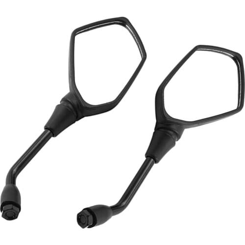 10mm Motorcycle Rear View Mirror, Diamond Pentagonal Rearview Mirror, Universal ATV Scooter Motorcycle Rear View Mirror Mount