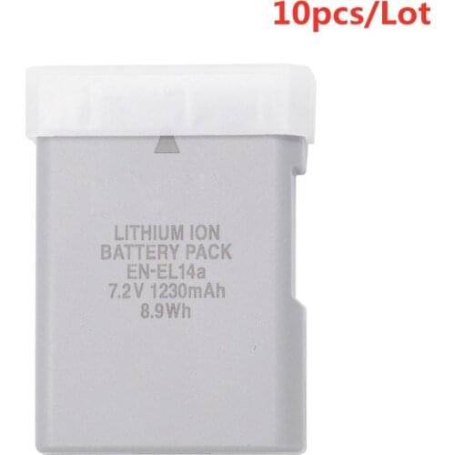 10pcs/lot EN-EL14a EL14a EL14 camera Battery batteries for Nikon DF D5300 D5200 D5100 D3300 D3200 D3100 P7100 P7700 P7800 P7000